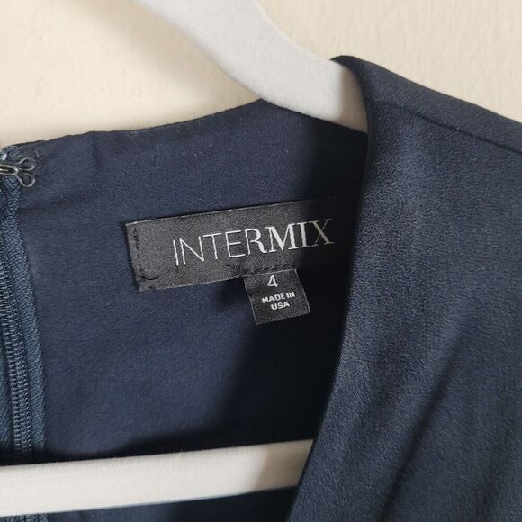 Intermix Jumpsuit 4 Black Isabelle Twist Front Romper Plunge Neckline Shorts - Picture 6 of 9